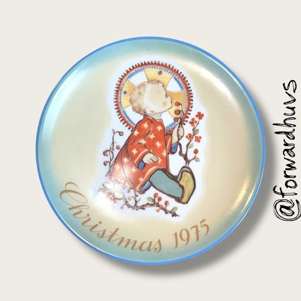 1975 Schmid “Christmas Child” Plate – Sister Berta Hummel – No Box